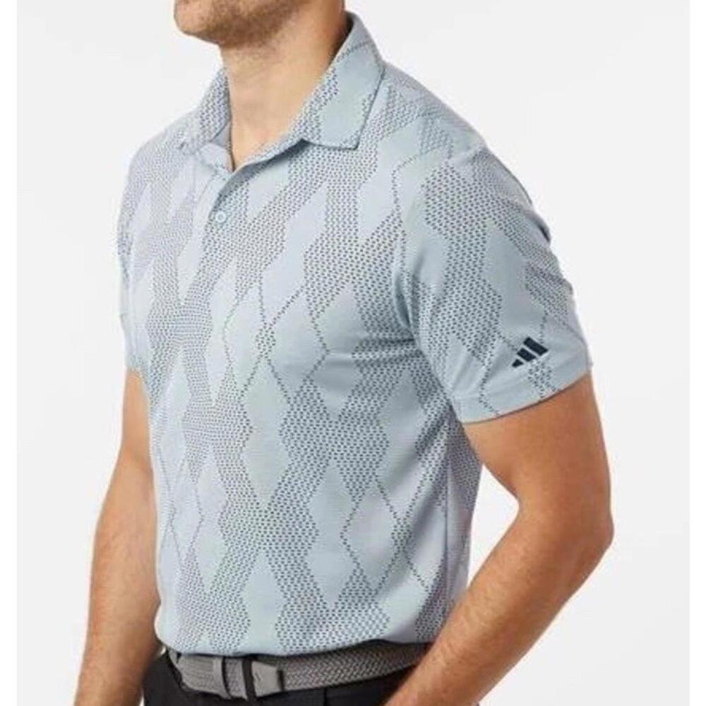 $70 Adidas Golf Ultimate365 Micro Texture Polo Shirt Men's Size Large JI6446